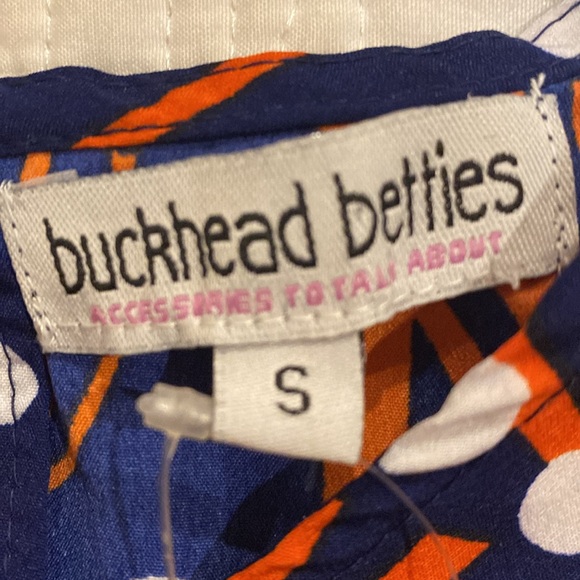 Buckhead Betties Dive Bar Savannah Dress Orange & Navy size s (d) - Picture 6 of 9